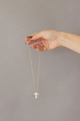 Pearl Cross Necklace