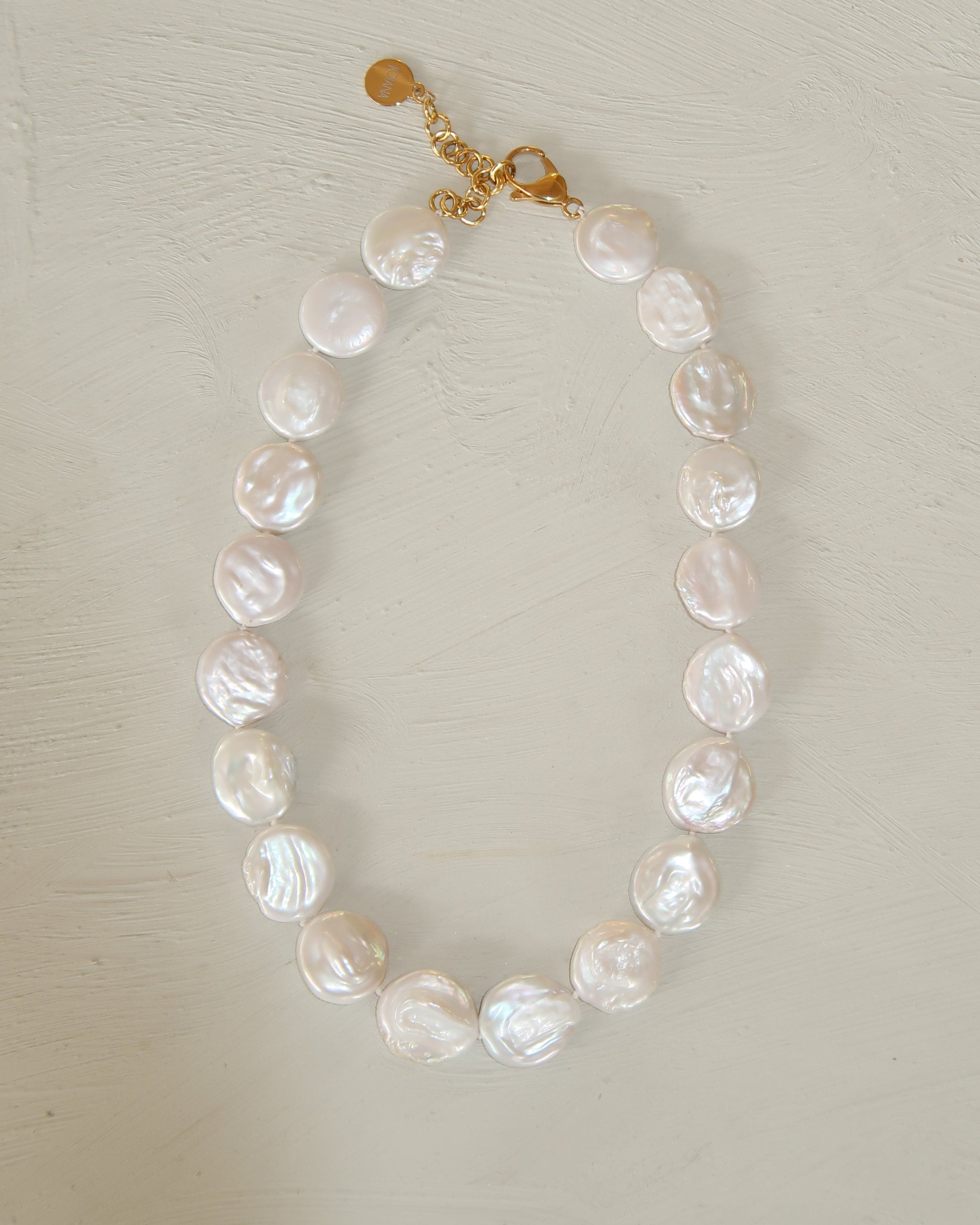 アクセサリー coin pearl necklace Blush Coin Pearl Necklace – Sarah Cornwell Jewelry