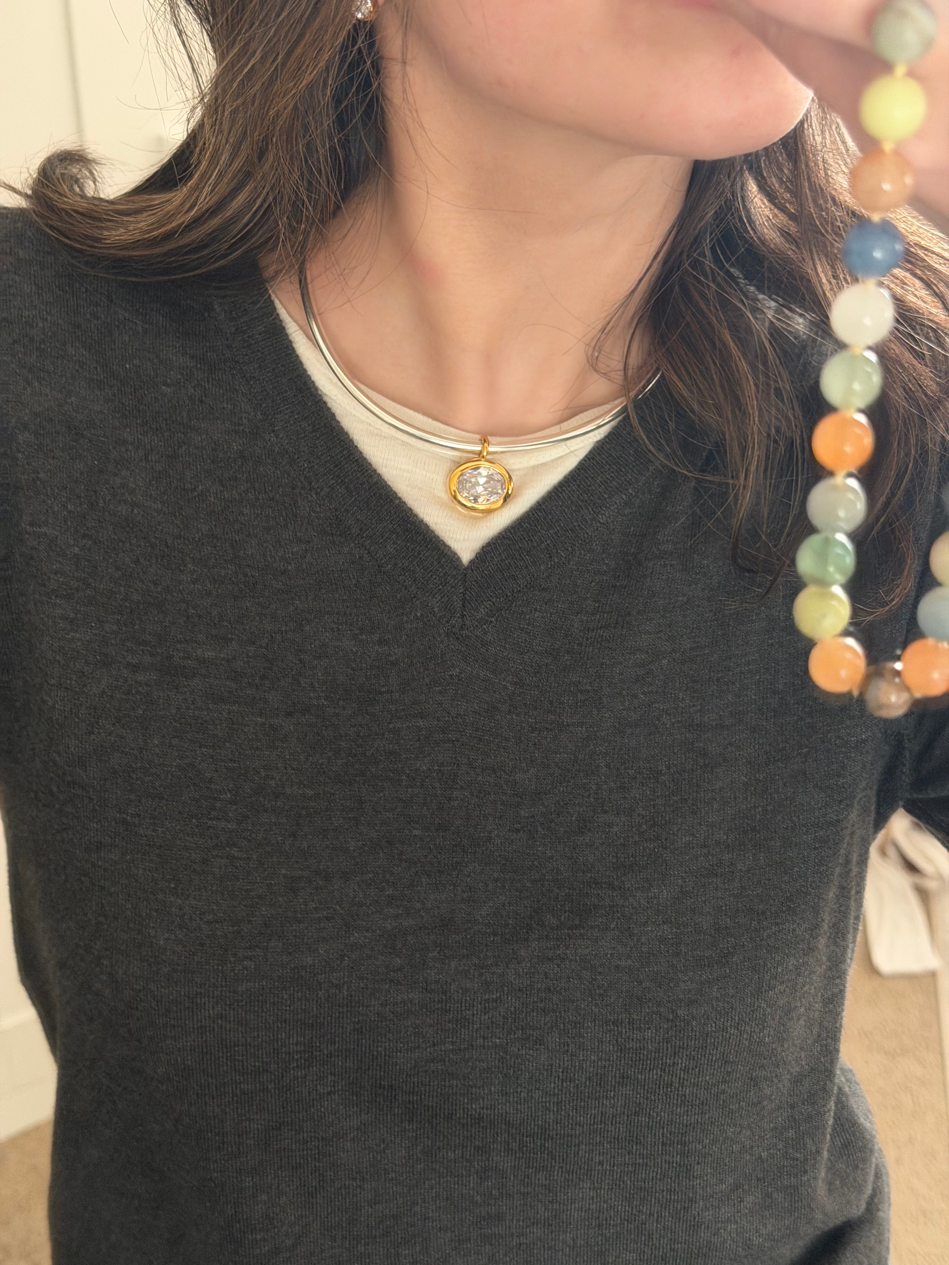 Birthstone Neck Cuff