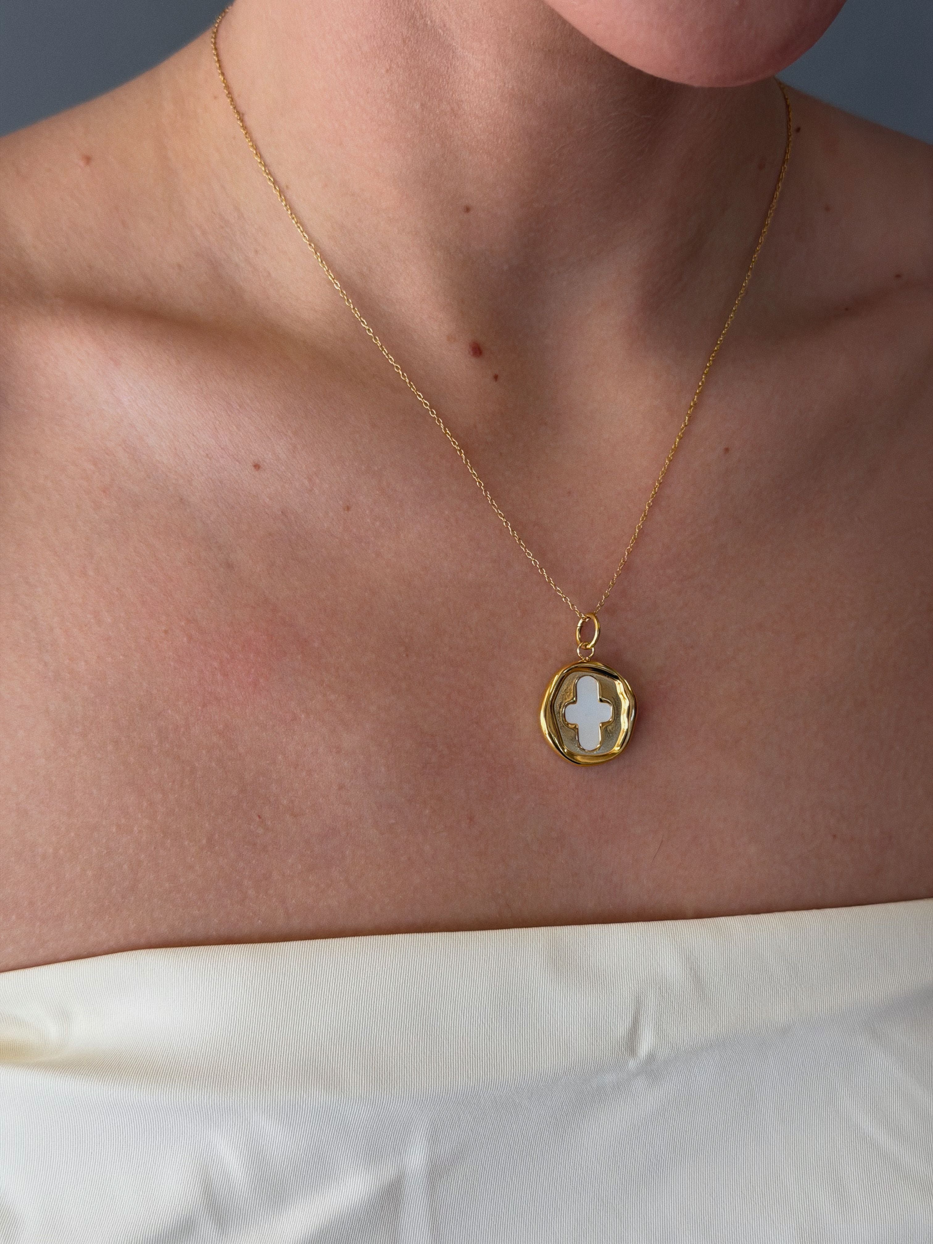 Stamp Coin Necklace
