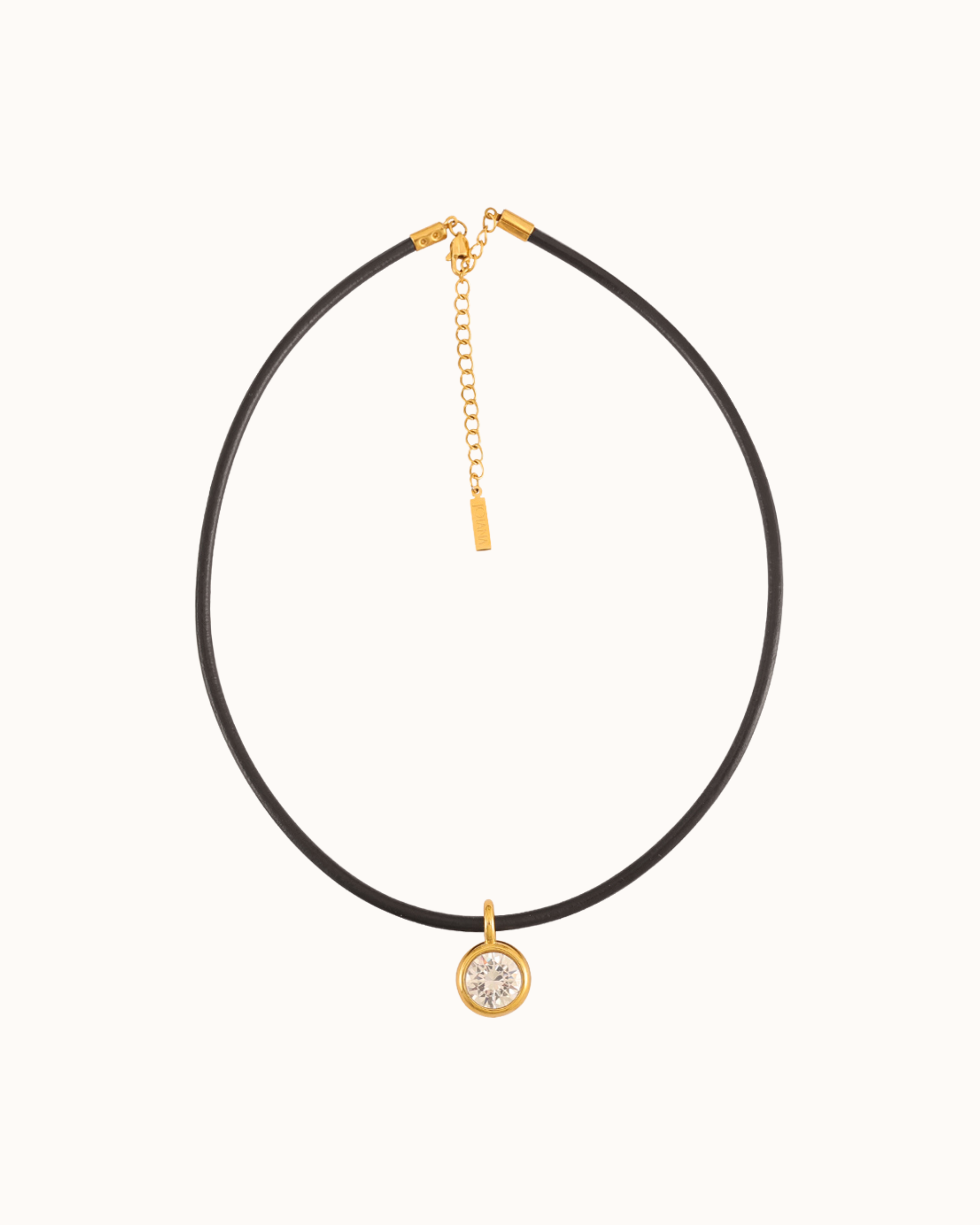 Marlow Bezel Drop Necklace