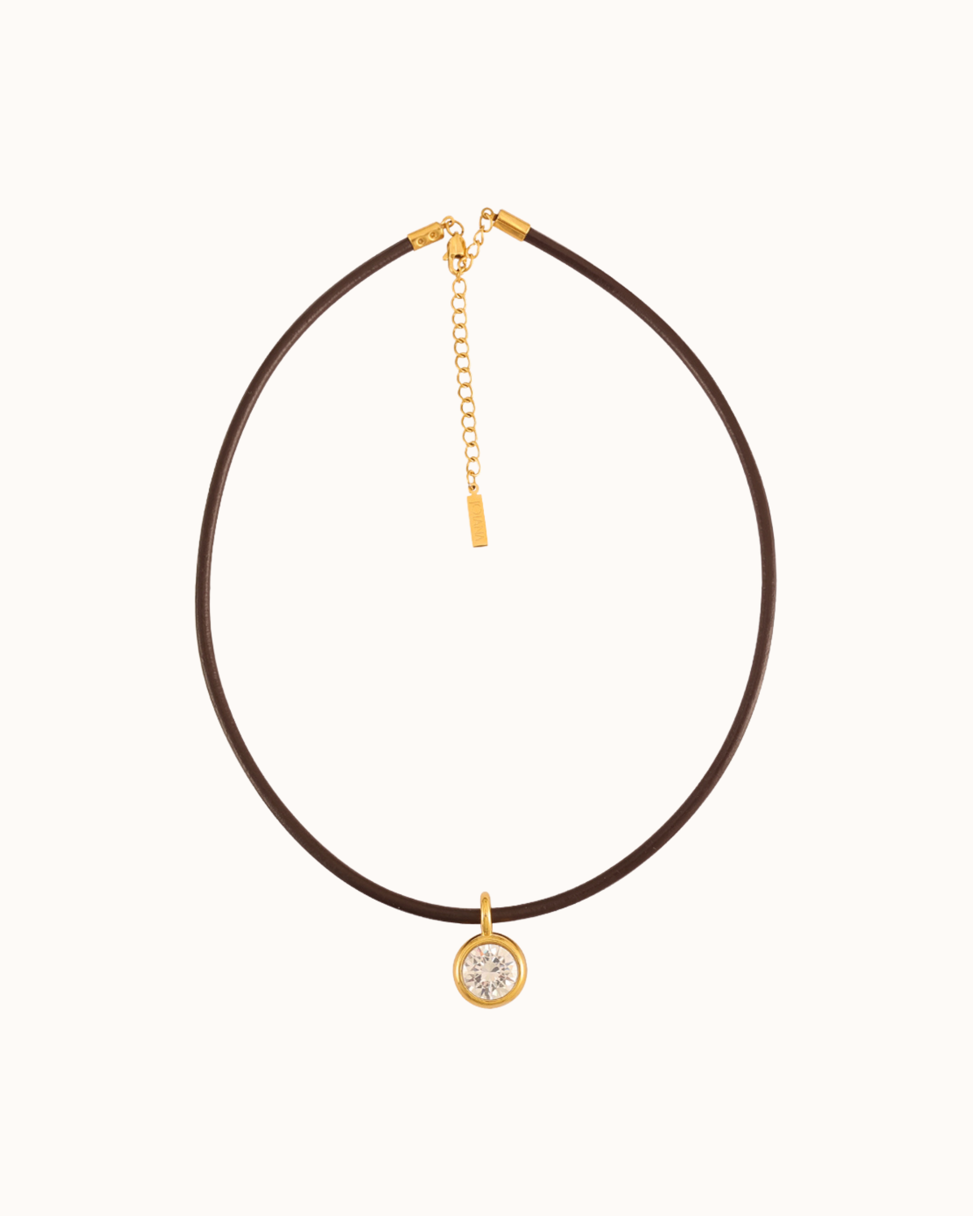 Marlow Bezel Drop Necklace