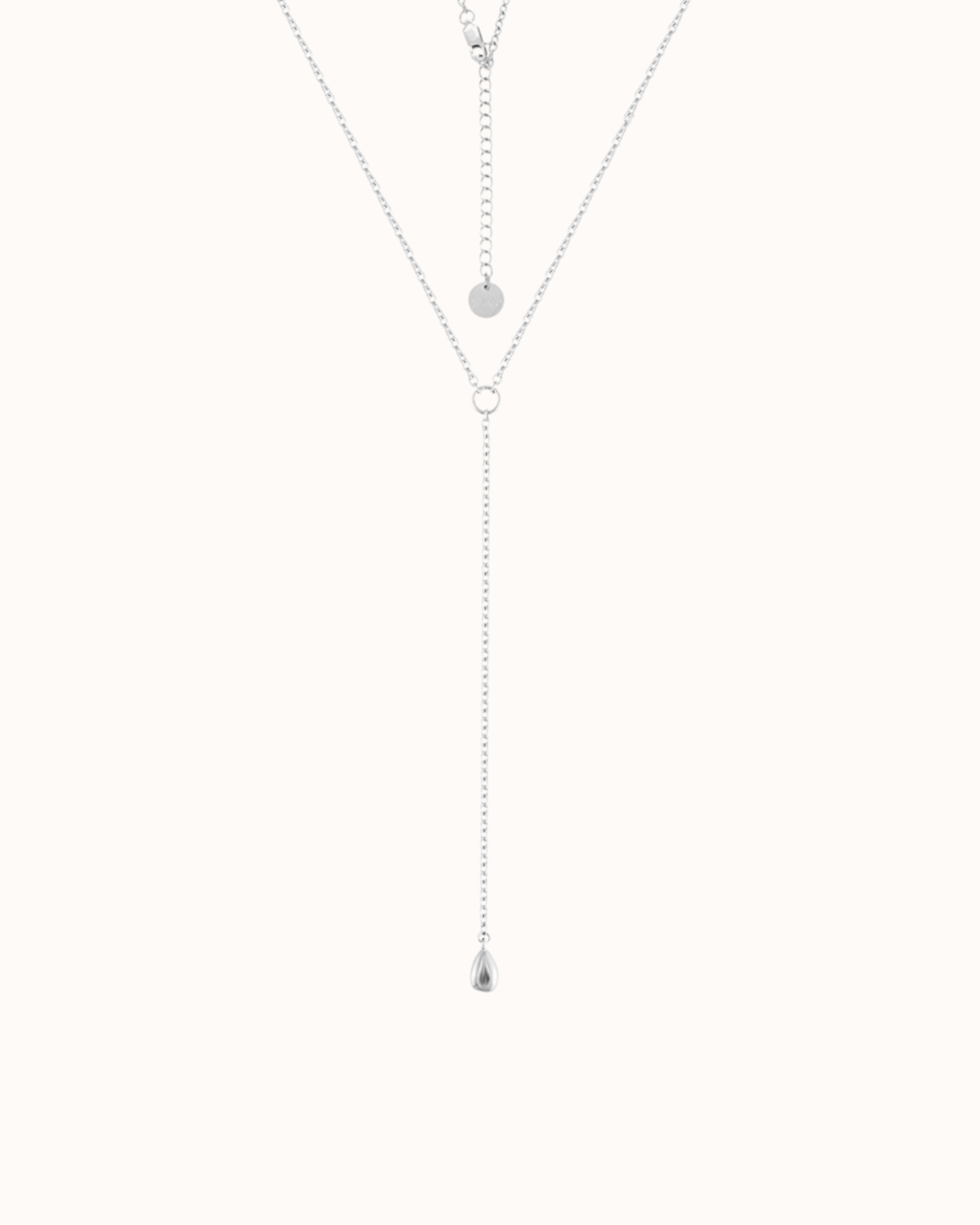 Rolo Lariat Drop Necklace