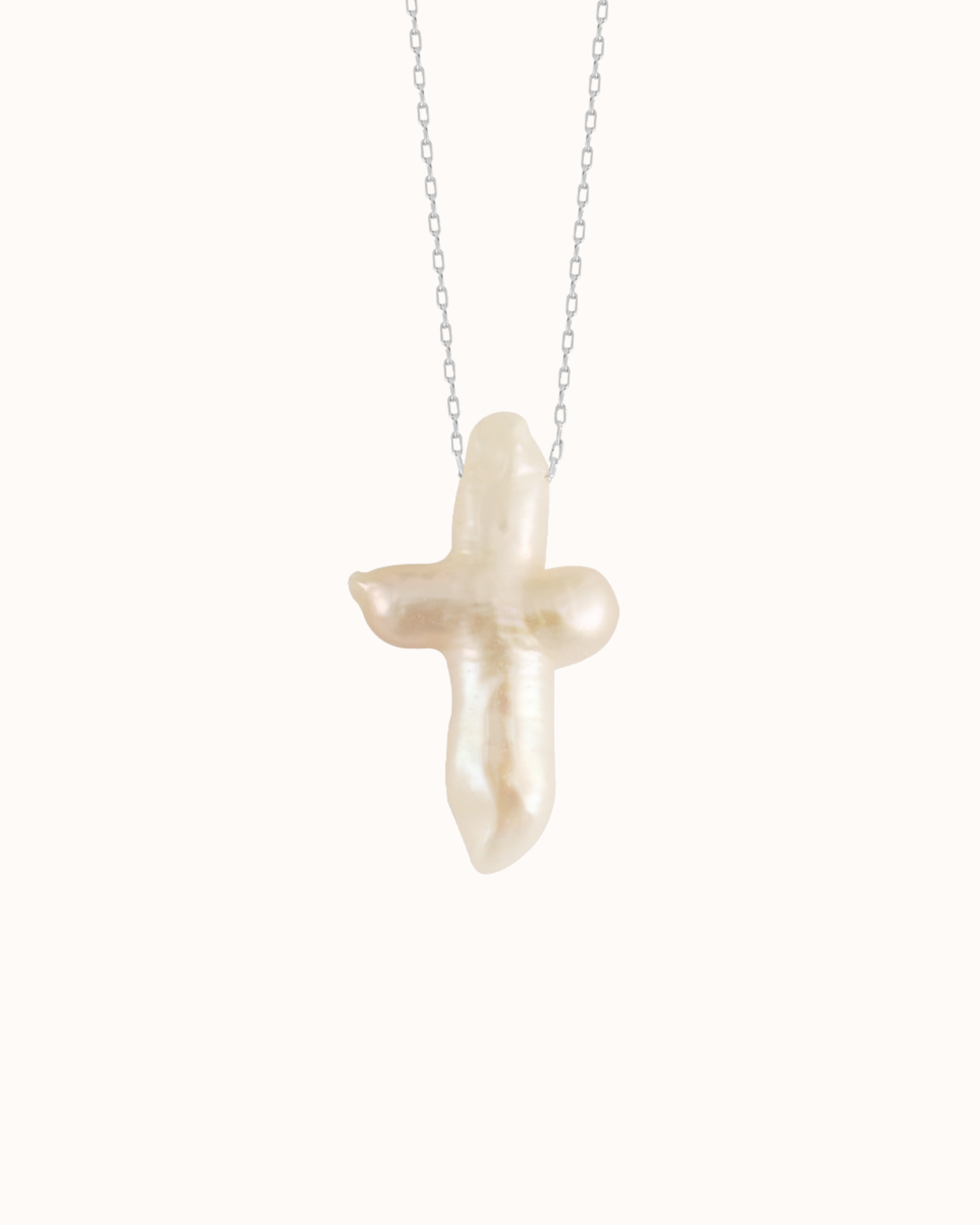 Pearl Cross Necklace