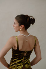 Rondelle Pearl Necklace