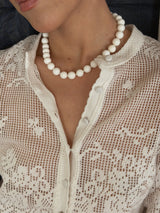 Mello Stone Necklace- Milky