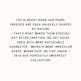 Pearl Cross Necklace - Imperfect Batch