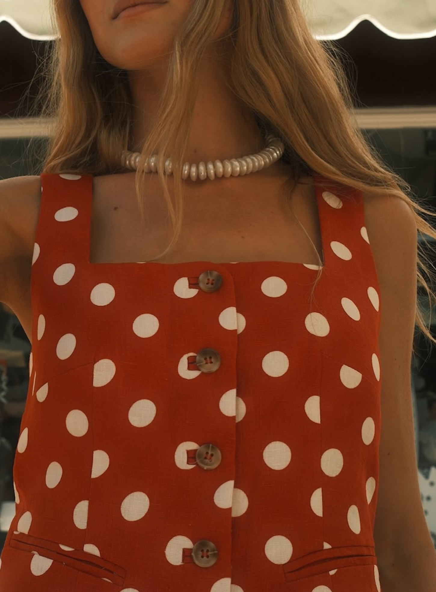 Rondelle Pearl Necklace