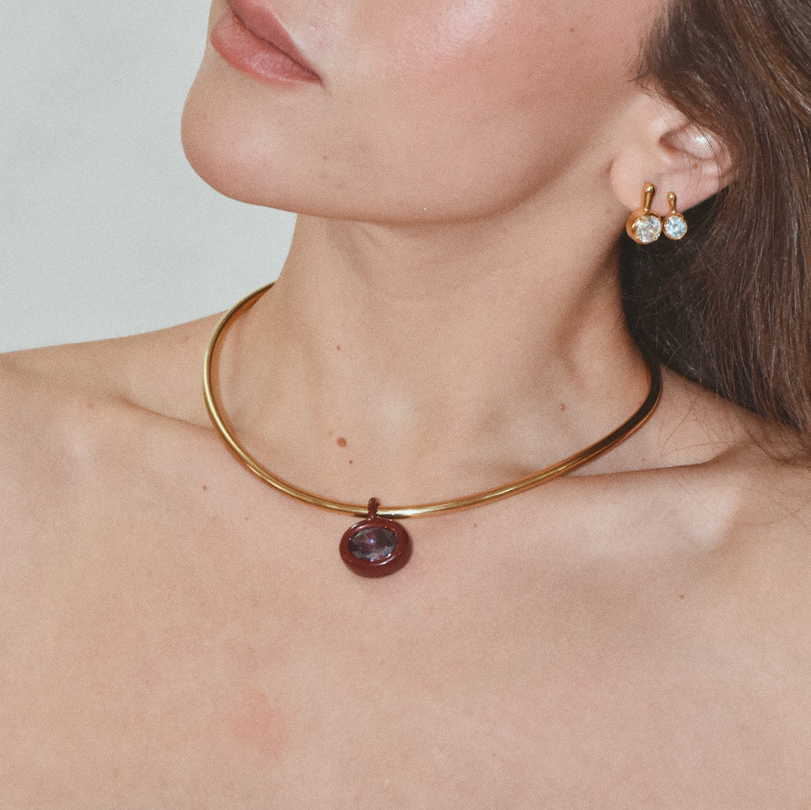 Birthstone Neck Cuff