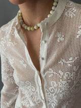 Mello Stone Necklace- Pistachio