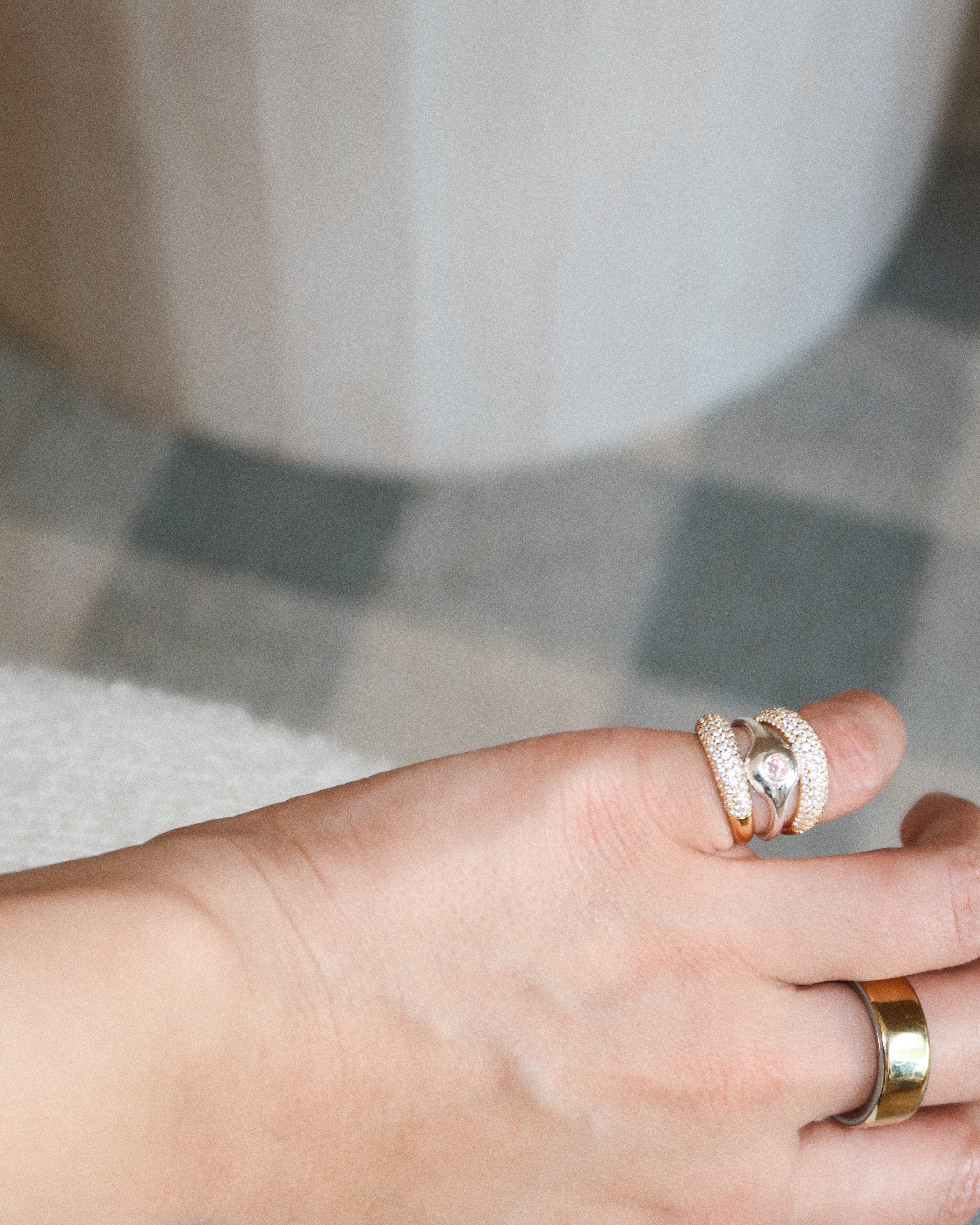 Tate Pavé Pinky Ring