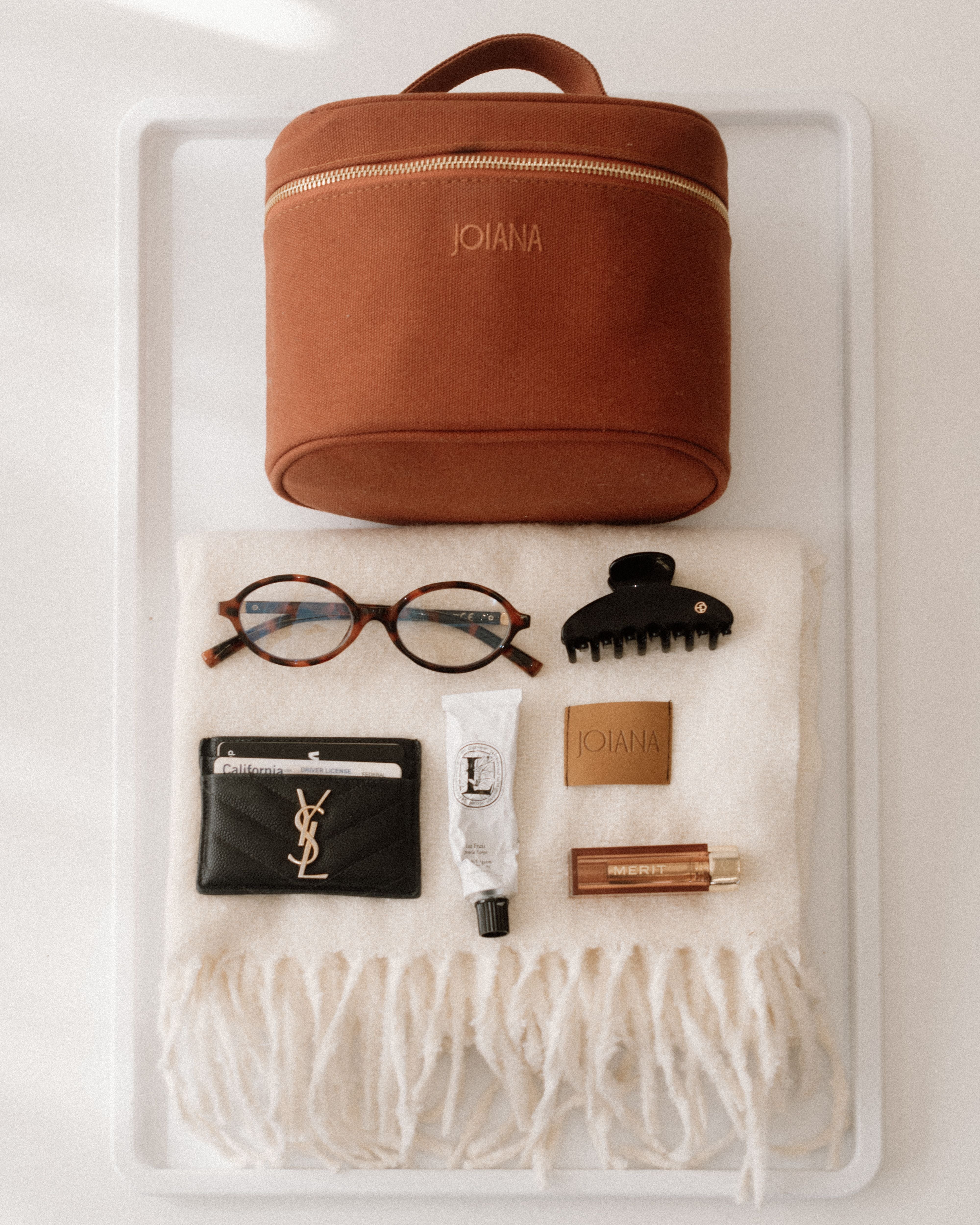 Cream Sweater Scarf