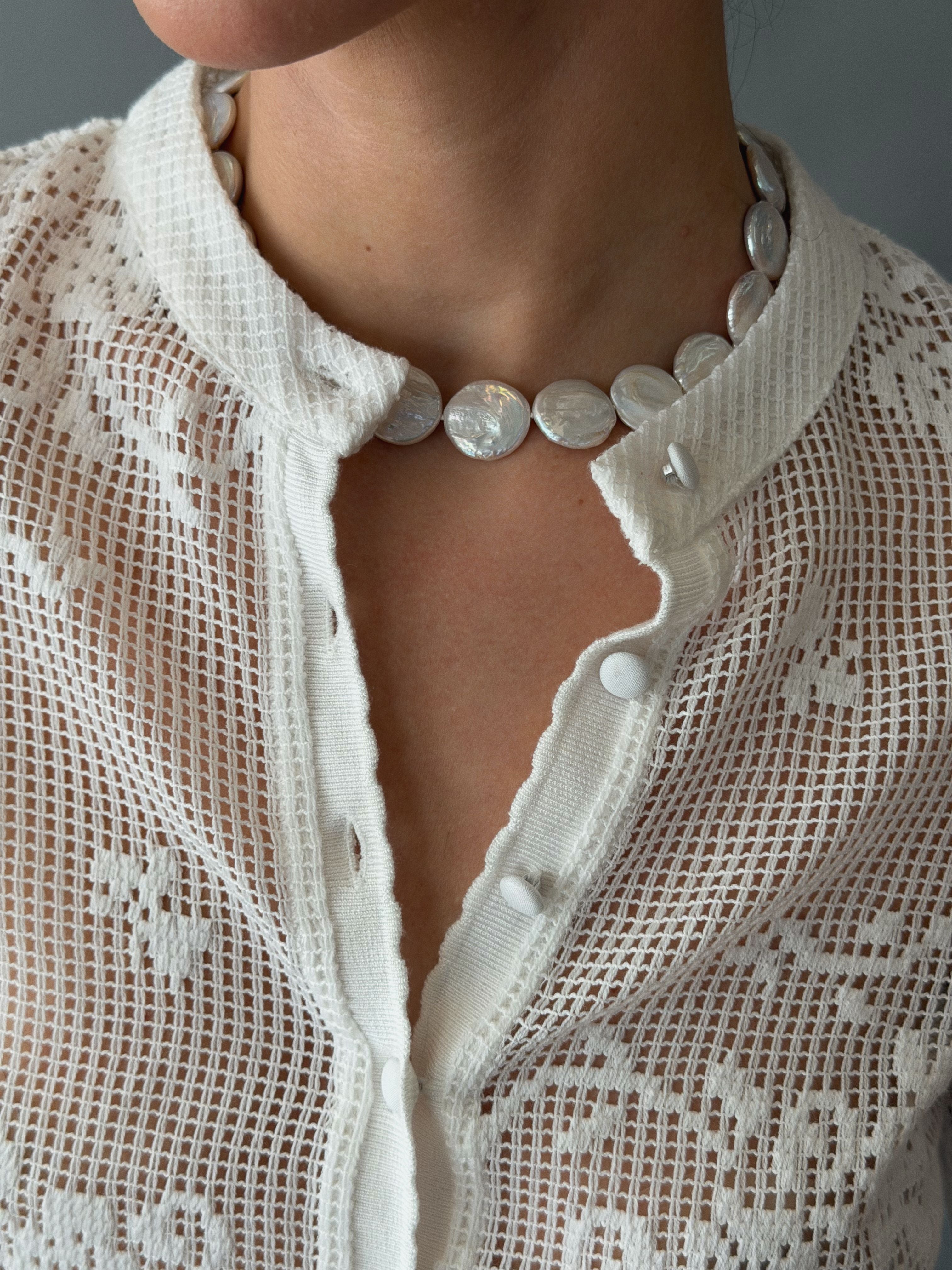 Coin Pearl Necklace