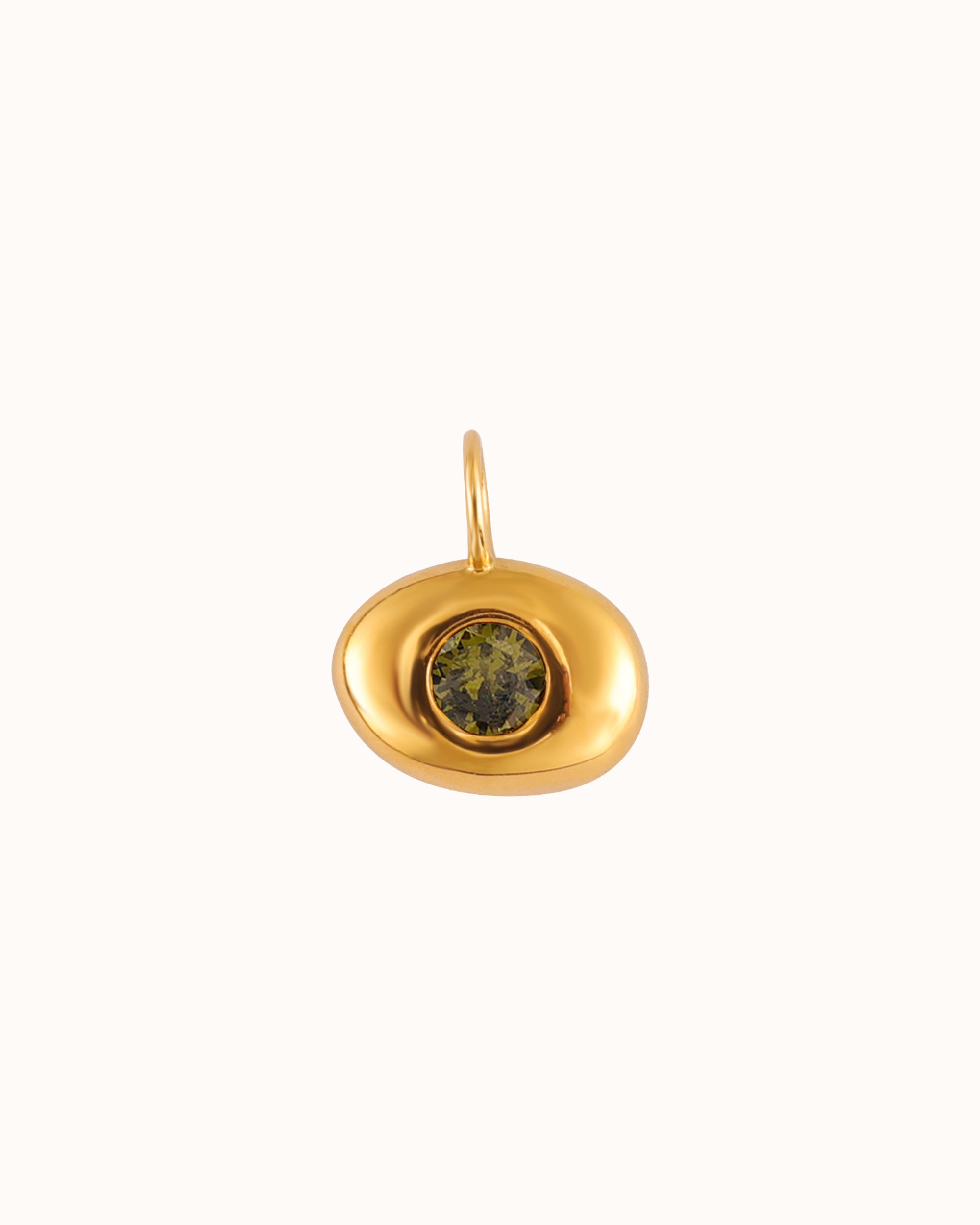 Zirconia Bean Charm