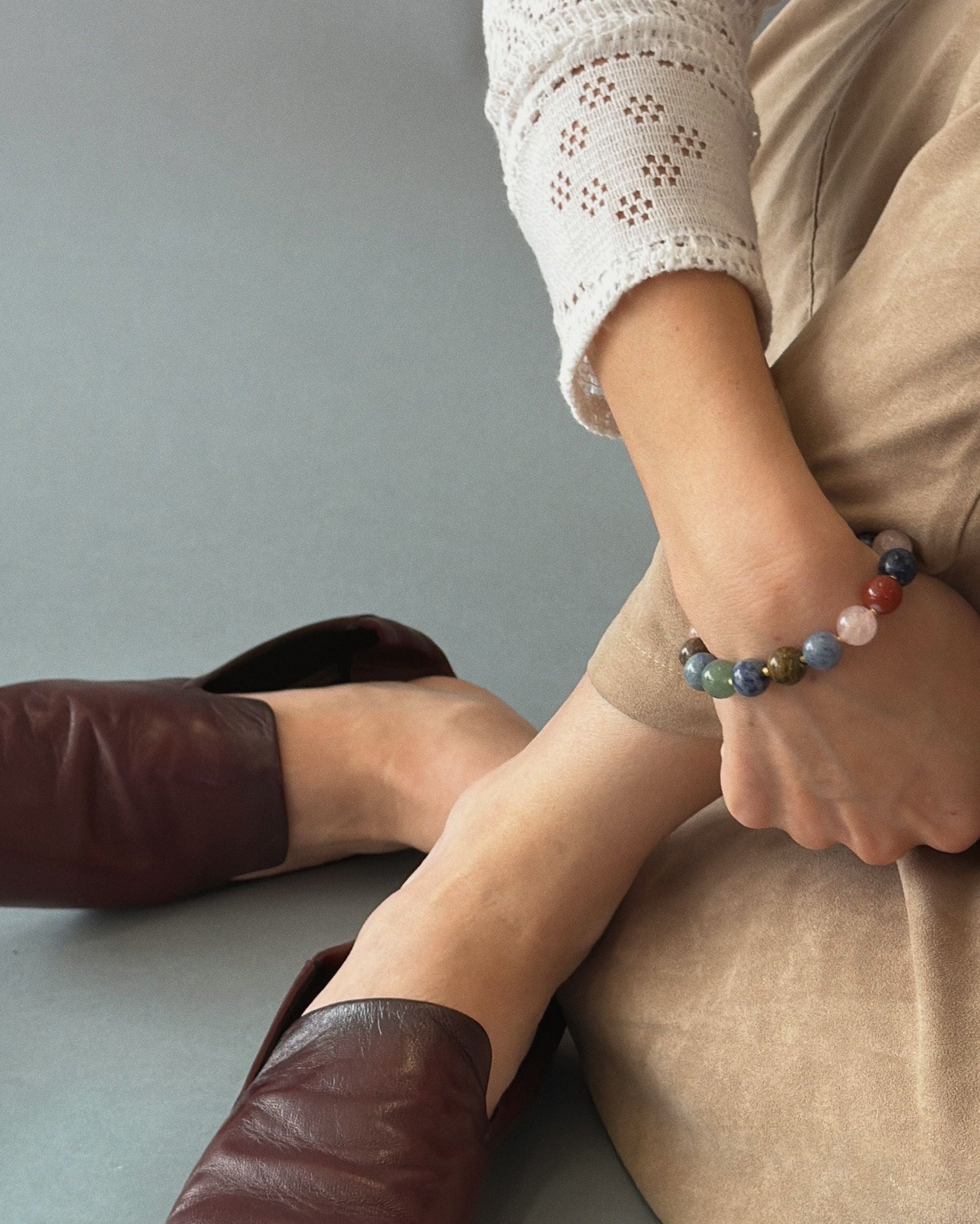 Mello Stone Bracelet- Colour Agate