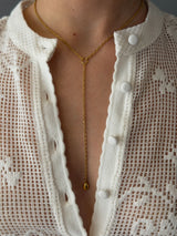Rolo Lariat Drop Necklace