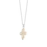 Mini Pearl Cross Necklace